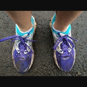 Muddy shoes=badass runner!